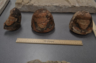 Ancient Egyptian canopic jar lids seized by Homeland Security